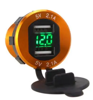

New Car 12v Dual USB Charger Adapter 4.2A Fast Charging Digital LED Voltmeter