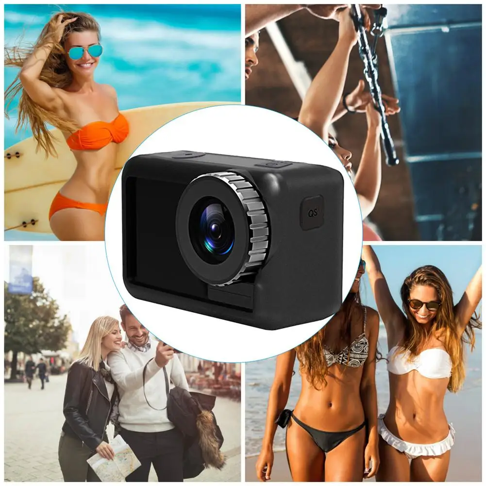 Мягкий силиконовый чехол защитный для камеры объектива Черный Износостойкий