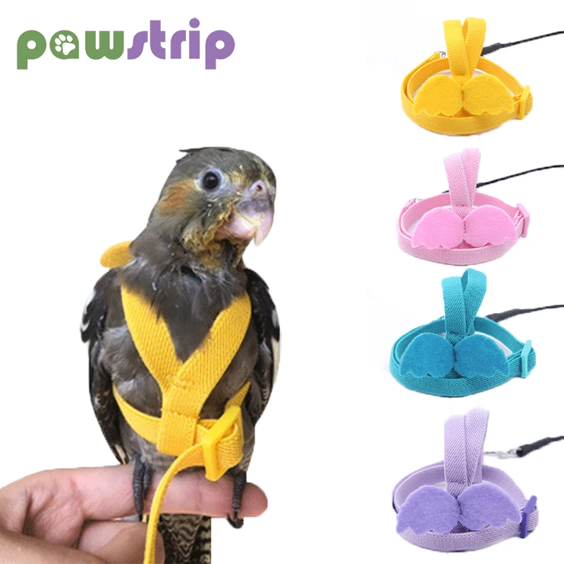 

Adjustable Parrot Birds Harness Leash Outdoor Training Traction Rope for Peony Parrot Anti-bite Outdoor Training Traction Rope