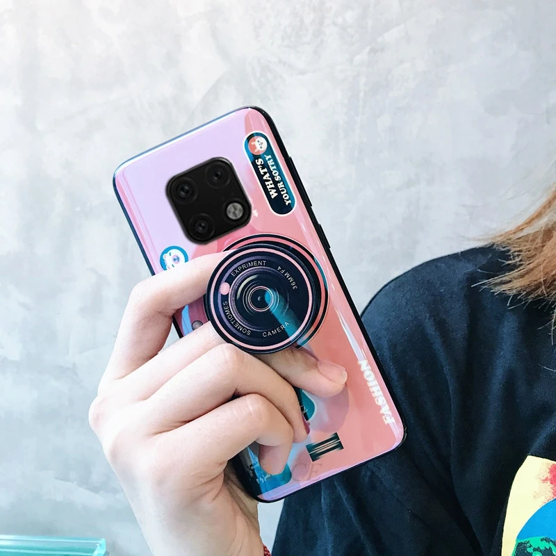 Чехол с держателем для камеры Blue Ray 3D Huawei Mate 30 20 10 Lite Pro мягкий силиконовый чехол 8 9