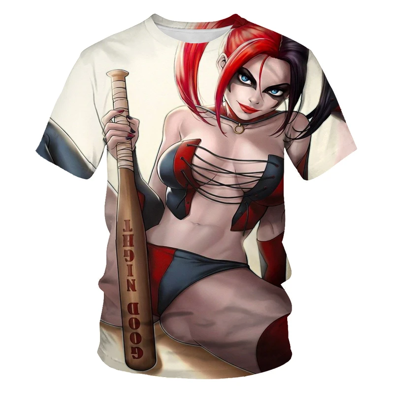 Футболка в стиле Харадзюку с изображением персонажа фильма поп-музыки клоуна