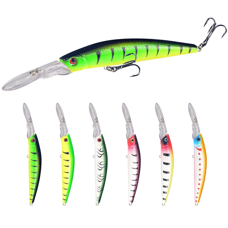 

1PCS Minnow Fishing Lure145mm14.5g Floating Hard Bait Wobbler Jig Bait Crankbait Carp Striped bass Pesca Fishing tackle SwimBait