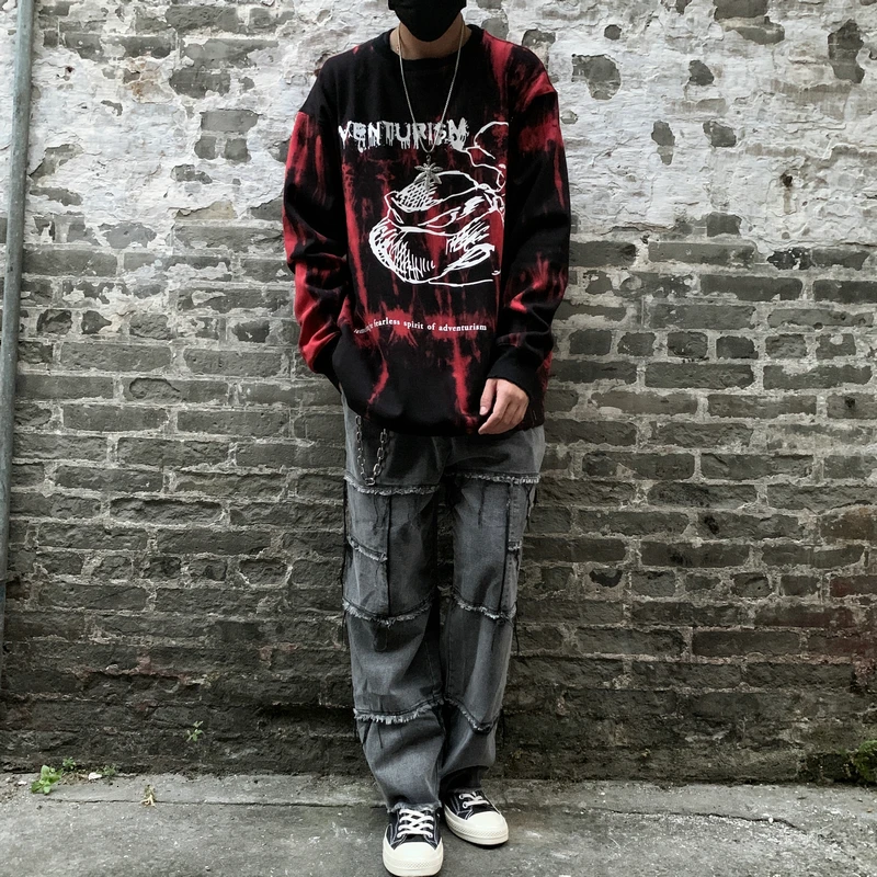 Осенне-зимний мужской и женский пуловер с капюшоном в стиле хип-хоп круглым