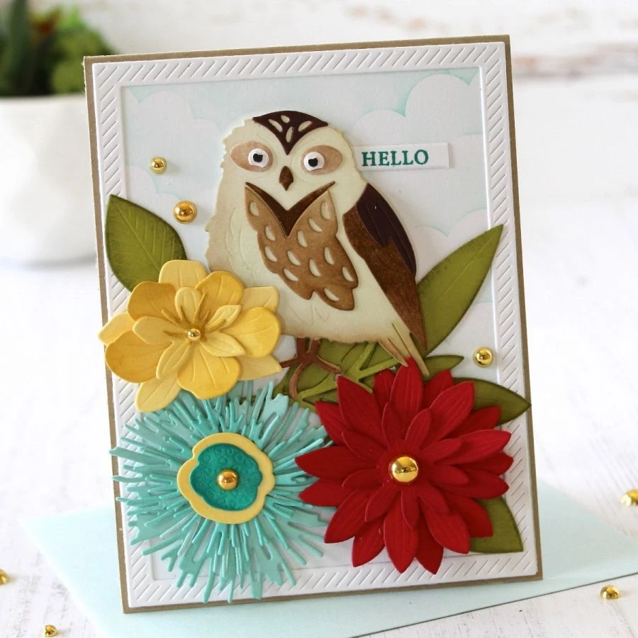 

owl die animal new cutting dies & stamps scrapbook dariy decoration stencil embossing template diy greeting card handmade gift