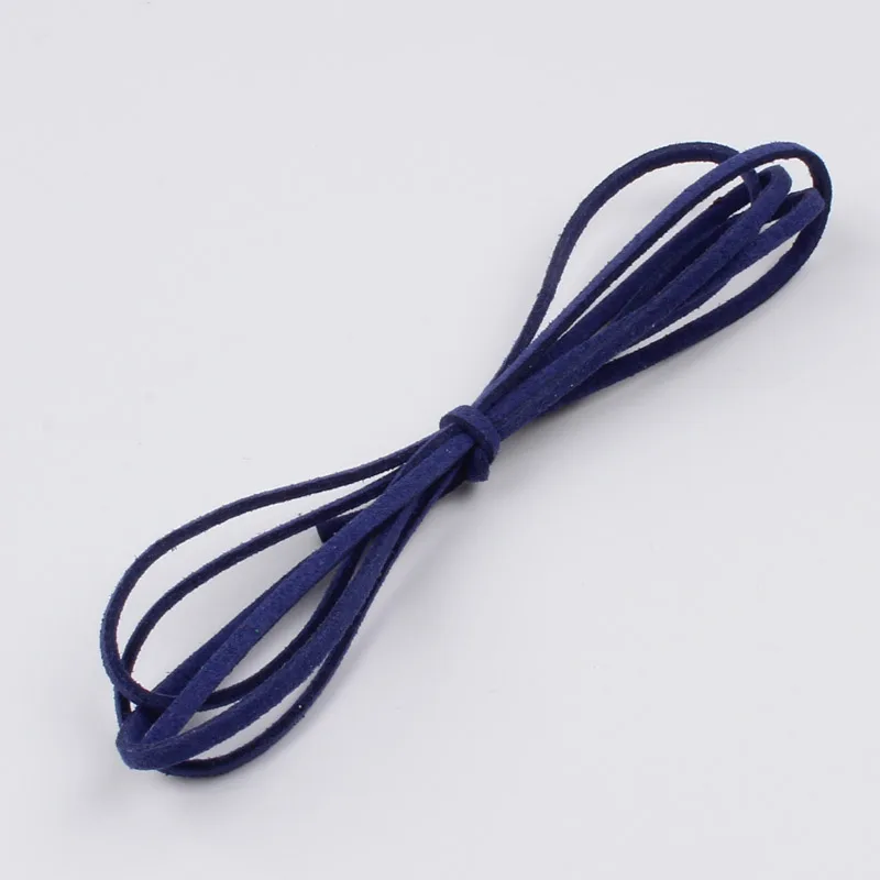 royal blue 10 метров 3 мм бархатная лента для подарочной коробки бумажный пакет упаковка для цветов кружевная лента DIY кожаный шнур ручной работы материал для бижутерии оптом - Цвет: royal blue