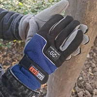 men winter warm fleece thermal motorcycle thermal warm gloves polar fleece mittens for men snow sports gloves back motorcycle