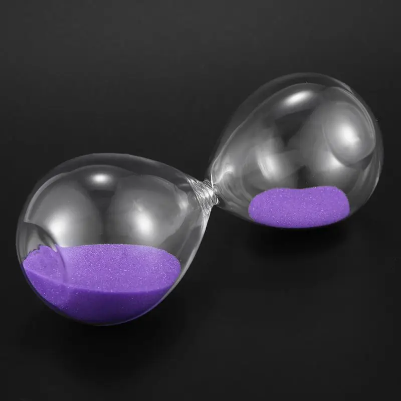 Большой Модный Красочный песочный стеклянный таймер прозрачное гладкое стекло