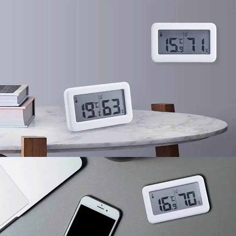 Цифровой большой экран термометр гигрометр электронный влажность температура