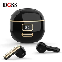 doss retrobuds tws wireless earbuds bluetooth earphone built in microphone hands free headset with 400mah charging box headphone