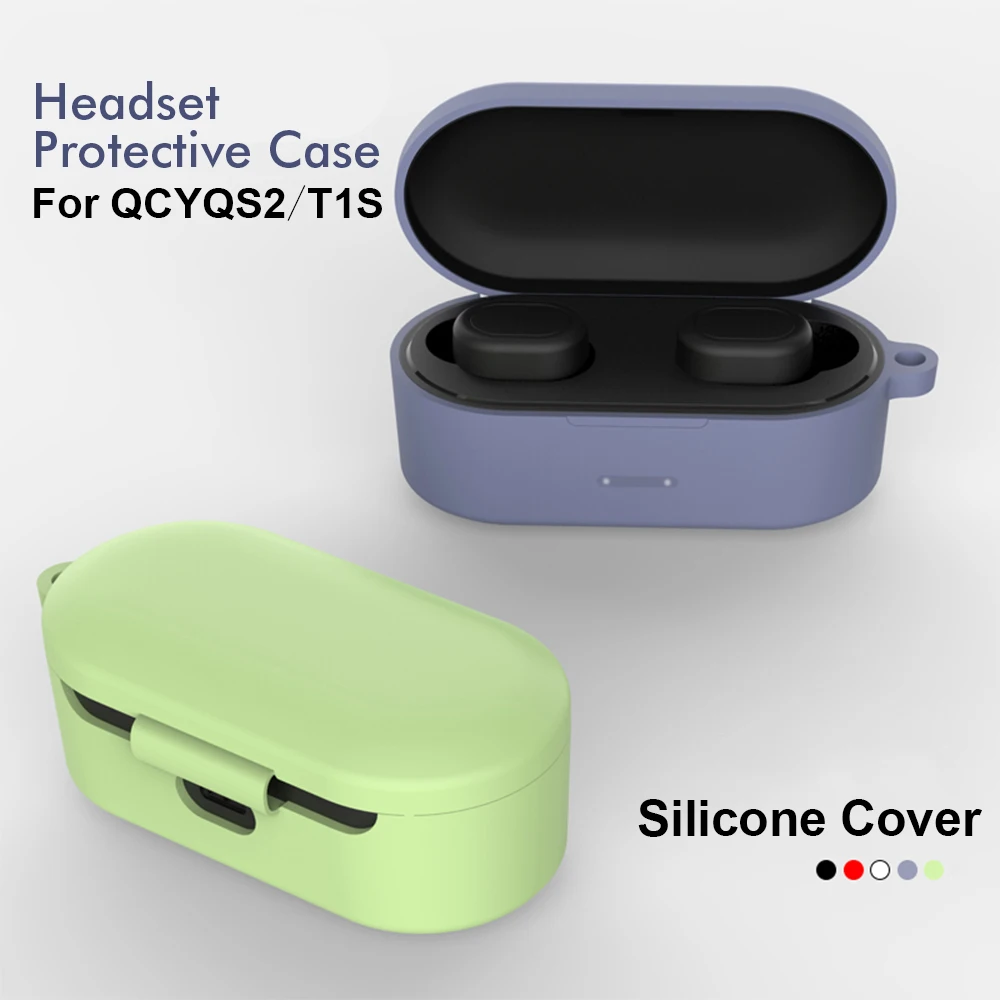 Силиконовый чехол для QCY T1/QS2 настоящие беспроводные Bluetooth наушники