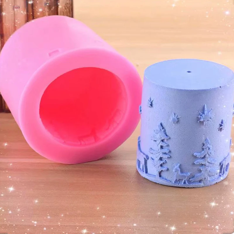 

Christmas Candle Silicone Mould Handmade Aromatherapy Soap Mold DIY Bees Wax Melts Mold Candle Making Supplie Tool Crafts