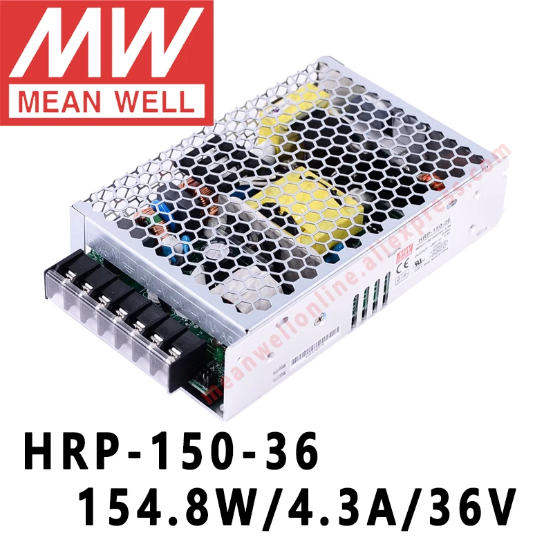 Mean Well HRP 150 36 meanwell 36V/4.3A/154 8 W DC с одним выходом PFC переключатель функций источник