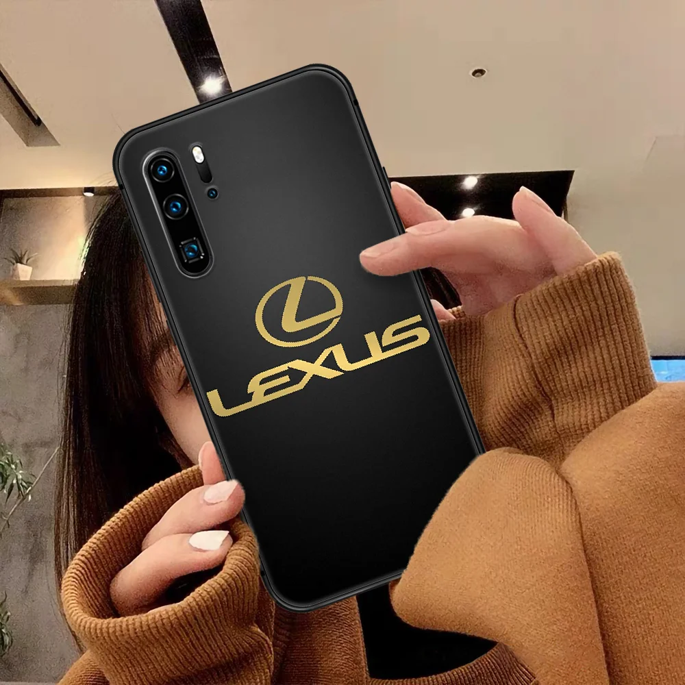 

LEXUS Phone Case For Huawei P Mate Smart 10 20 30 40 Lite Z 2019 Pro black Cell Soft Back Painting Shell Trend Hoesjes Luxury