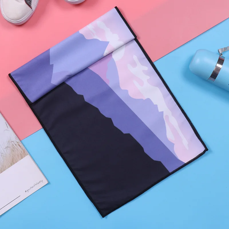 Полотенце для тренажерного зала и йоги из микрофибры быстросохнущее холодное