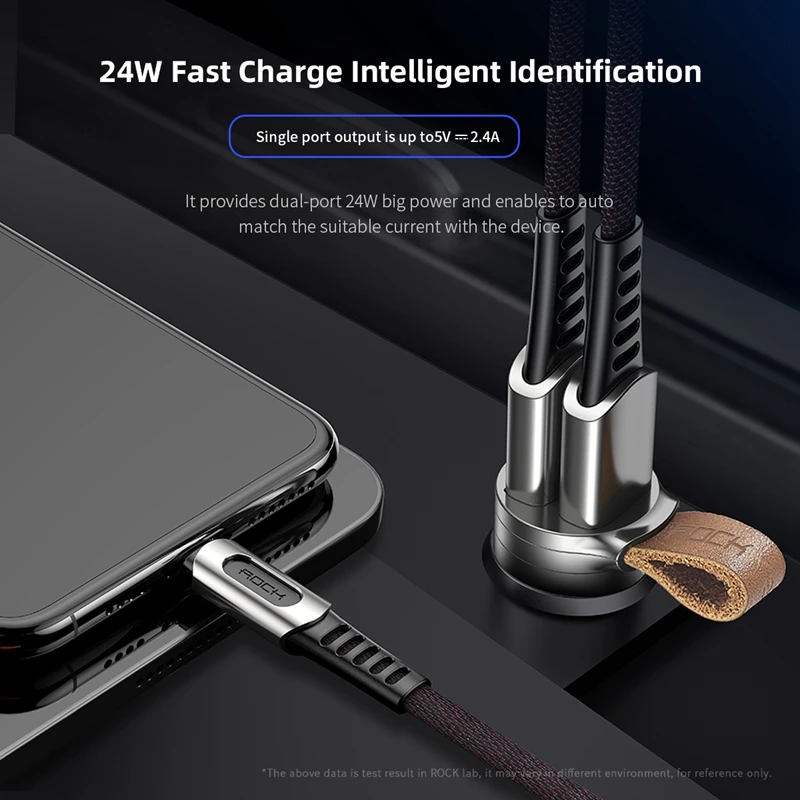 ROCK автомобильное зарядное устройство двойное USB быстрое мини металлическое с