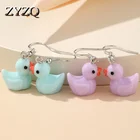 ZYZQ 2021 ins 3D супер милая смола мультфильм фотосессия для женщин и девушек уникальные серьги простые детские ювелирные изделия