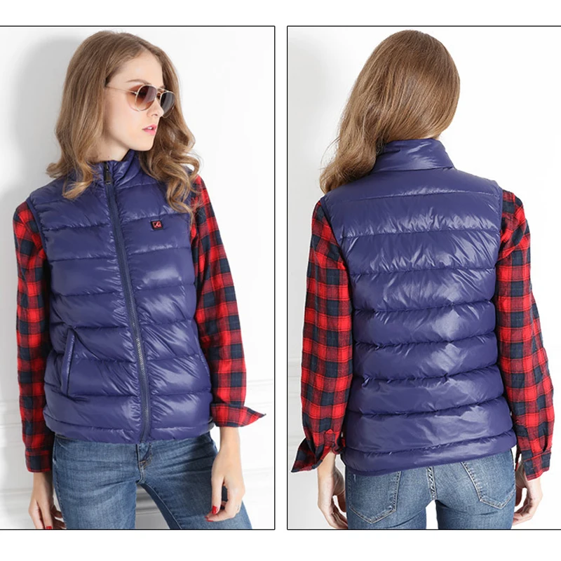 ZYNNEVA женский жилет с электрическим подогревом зимний хлопковый теплый уличная