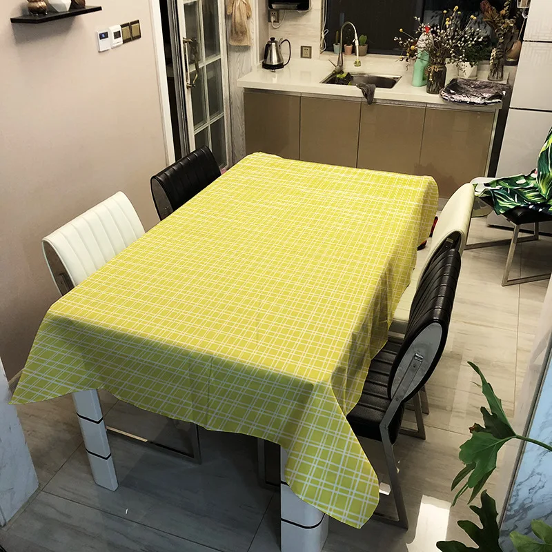 

PVC printed Nordic style pattern washable decorative household waterproof tablecloth