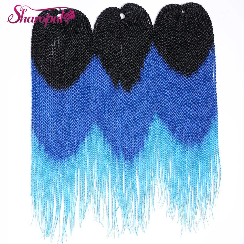 Сенегальские плетеные волосы для наращивания кос 30 прядей 100 грамм синтетические