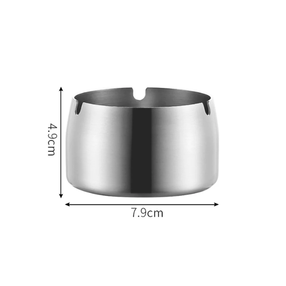 Modern New 2020 Stainless Steel Frosted Ashtray Drop-resistant for Internet Cafe Restaurant Hotel Home Function Use Ashtrays | Дом и сад