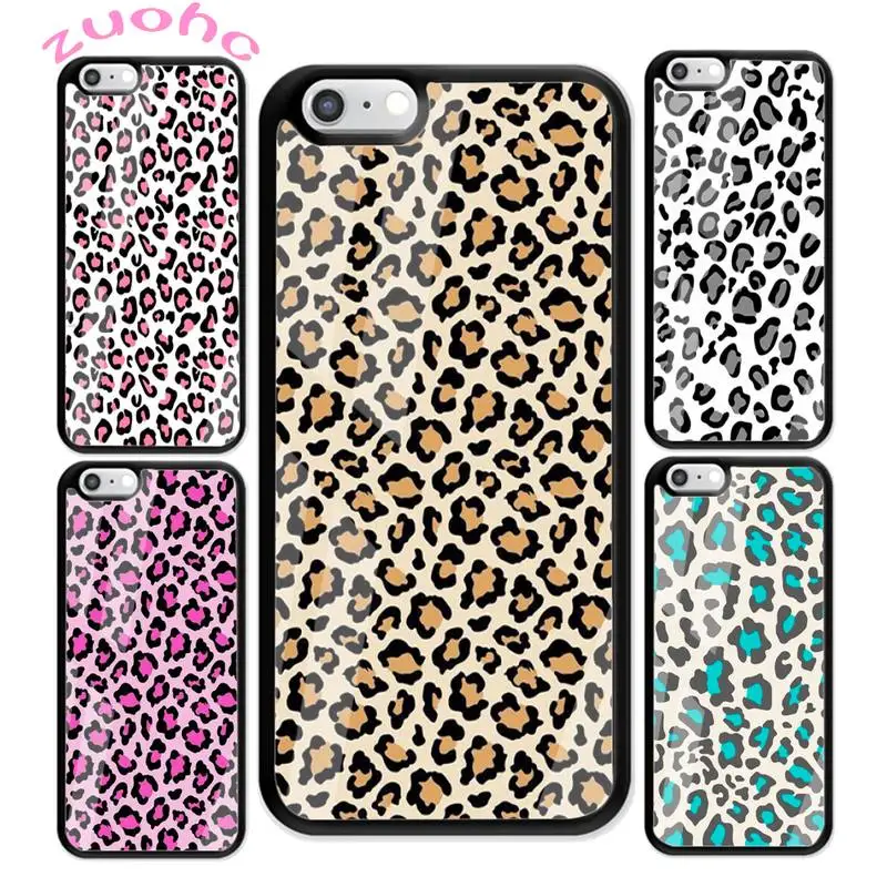 

Leopard Print Plexiglass Phone Case Back Shell For IPhone 12 11 Pro Max Cases XR XS 7 8 Plus Cover Accessories Carcasa