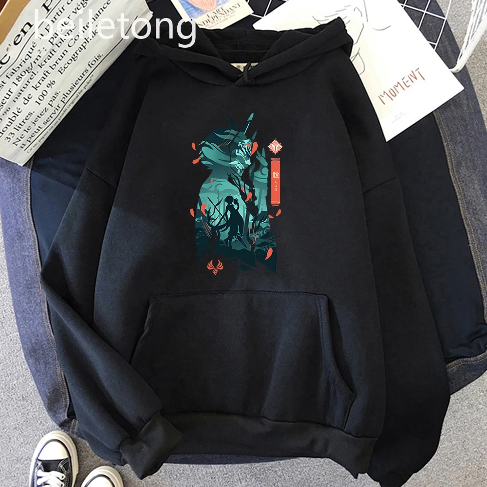 

Genshin Impact Xiao Hoodie Harajuku Casual Basic Long Sleeve Clothes Oversized Sweatshirt Korean Style Hoodie Men/Women Clothes