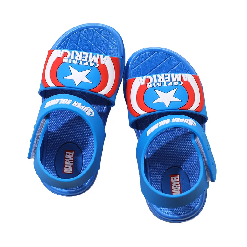 

Disney children shoes Mickey slippers boy and girl Spider-Man Captain America breathable cartoon sandals and slippers for kids