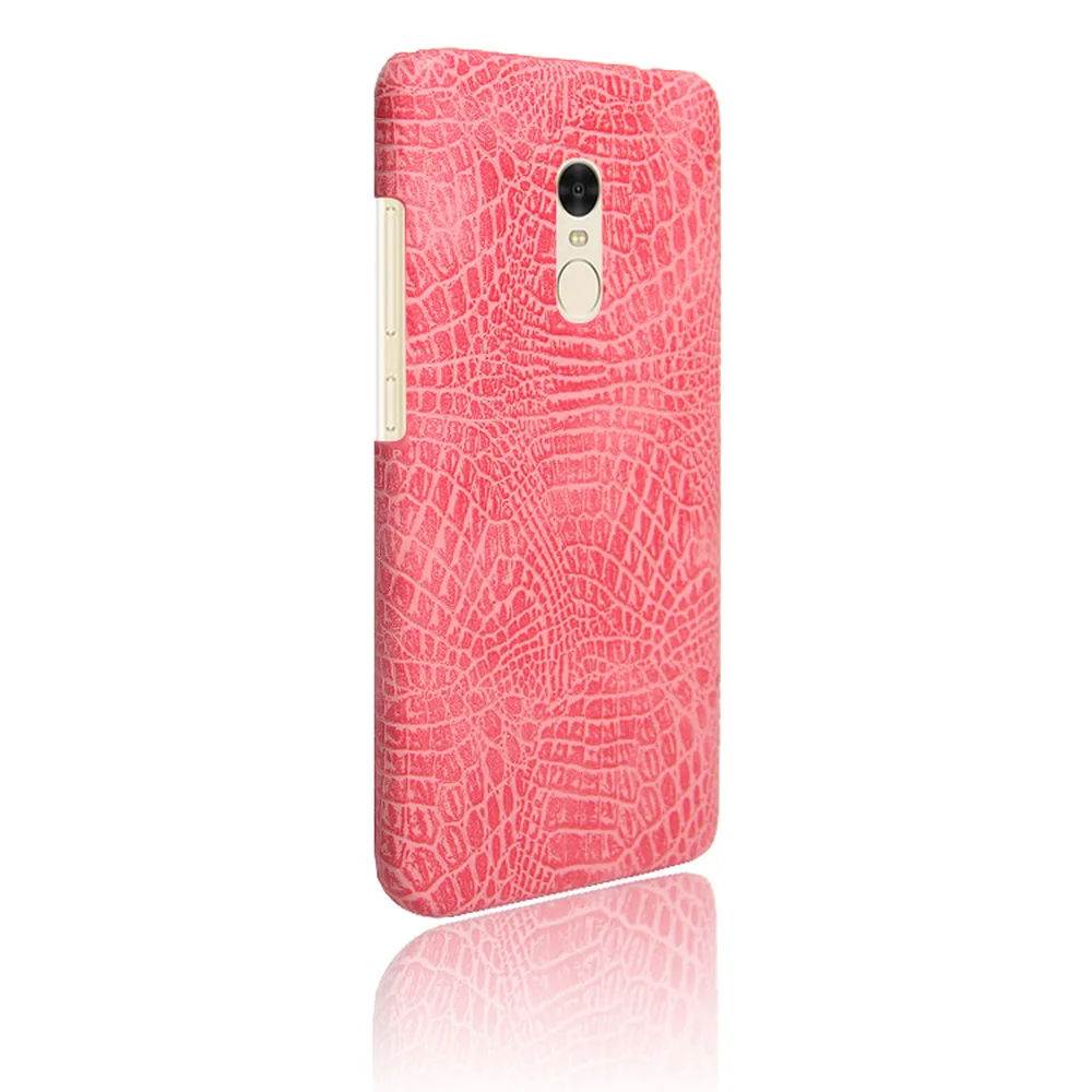 Кожаный чехол бампер с крокодиловым узором для Xiaomi Redmi Note 4 4X|Бамперы| |