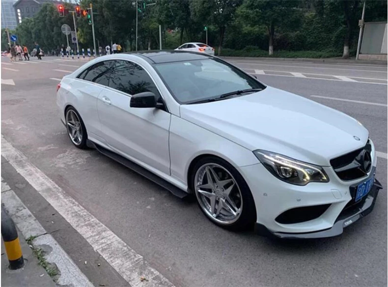 Передний спойлер из углеродного волокна для Mercedes Benz W207 E Class Coupe E260 E300 E320 E63 2014 2015 2016