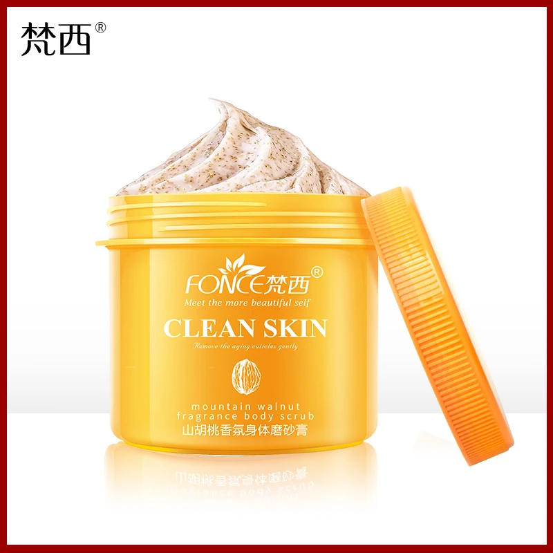 Fonce корейский крем скраб для тела аутентичный деревянный фруктовый всего