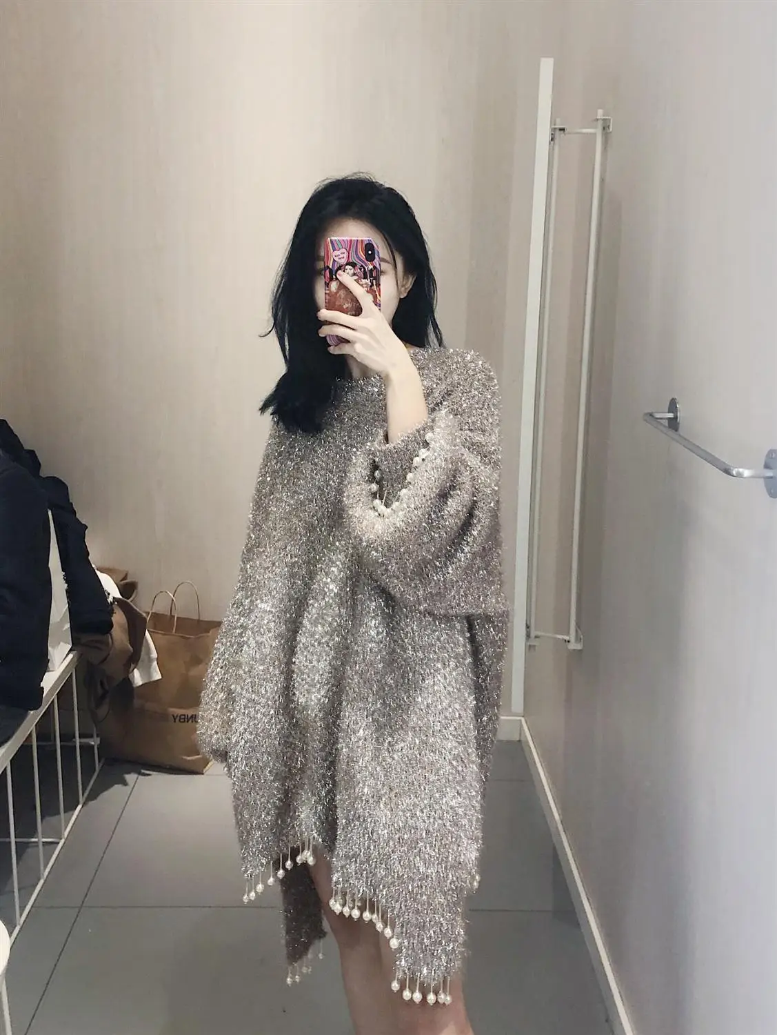 Женский свитер с бусинами и кисточками от ветра топы новинка 2020 зимние женские