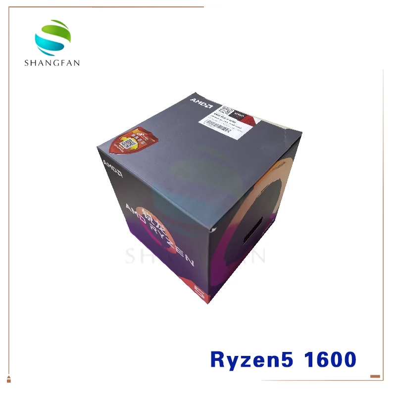 Новый процессор AMD Ryzen 5 1600 R5 3 2 ГГц шестиядерный двенадцати потоков 65 Вт YD1600BBM6IAE