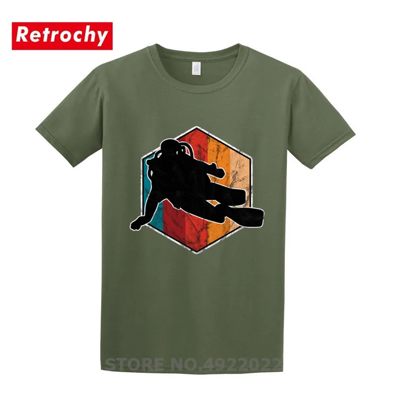 Летняя крутая футболка для Акваланга мужчин и женщин новинка 2019 ретро футболки