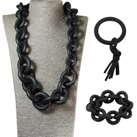 ydydbz new diy punk style jewelry set handmade rubber necklaces gothic bracelet for women luxury jewellery sets gifts wholesale