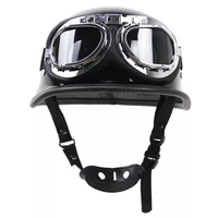 motocross sports full face protection with goggles retro summer sun shading half helmet flip helmet