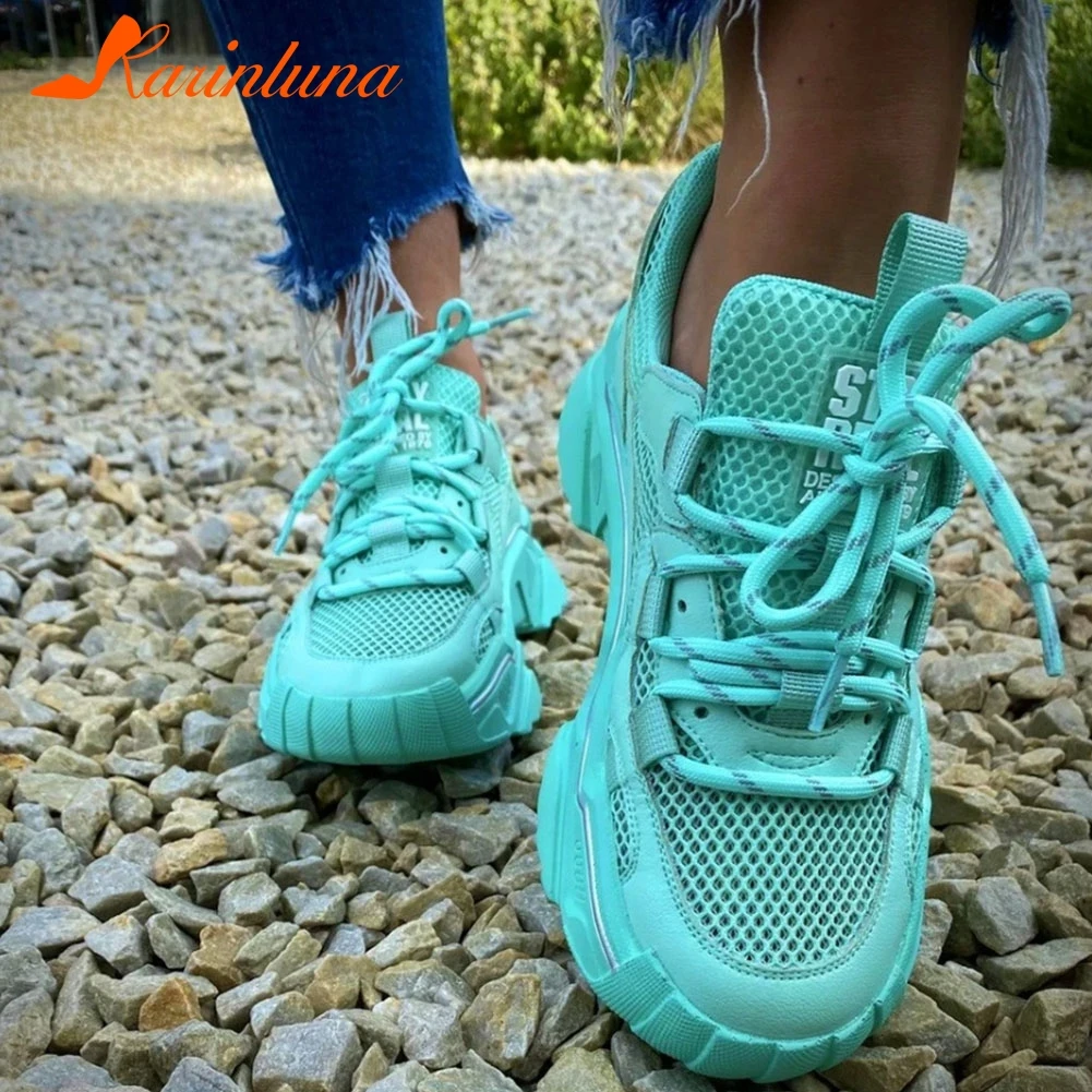 Karinluna/Популярные Модные дышащие Прогулочные кроссовки из сетчатого материала