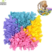 horbonpy pet dog sniffing mat find food training blanket play toys dog mat for slow food puzzle sniffing mat pad can be stitched