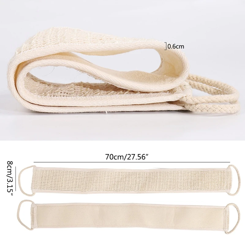 

Multifunctional Soft Cotton Linen Body Cleaning Back Scrubber Bathroom Tool