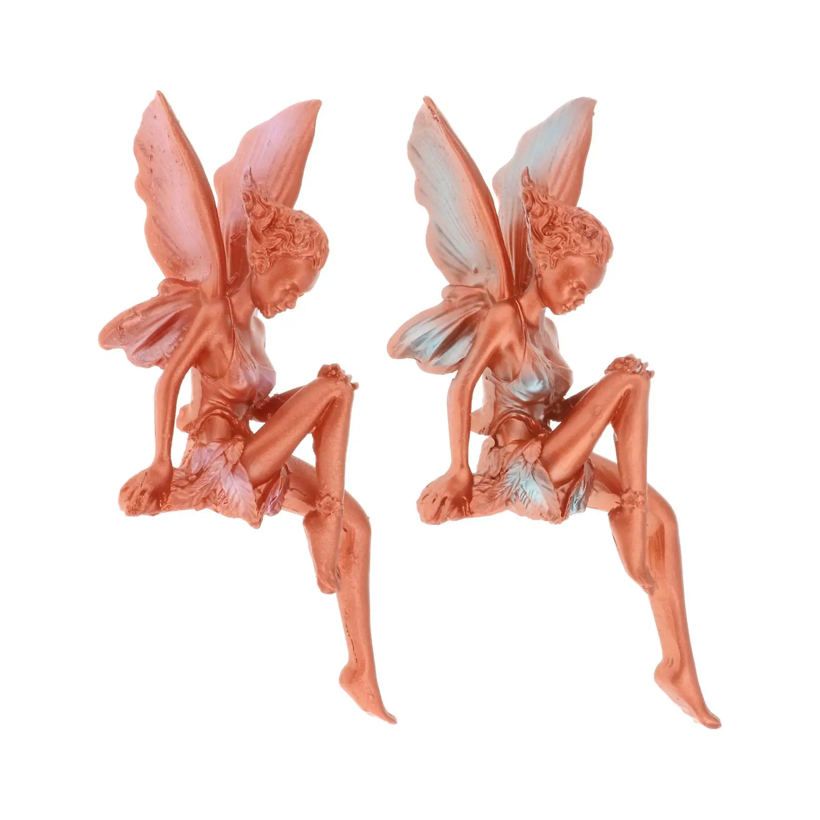 

Статуя садовая Сидящая фея, полимерное украшение для творчества, ландшафтное украшение двора, выступа, полки для заднего двора, ангельское ...