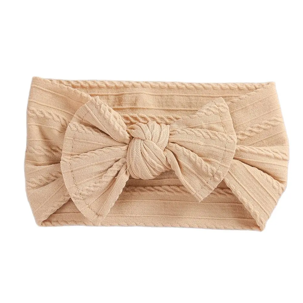 

New Colors Baby Headbands Stretchy Elastic Nylon Headband With Bows Infant Baby Hair Accessories Toddler Girls Newborn Turban