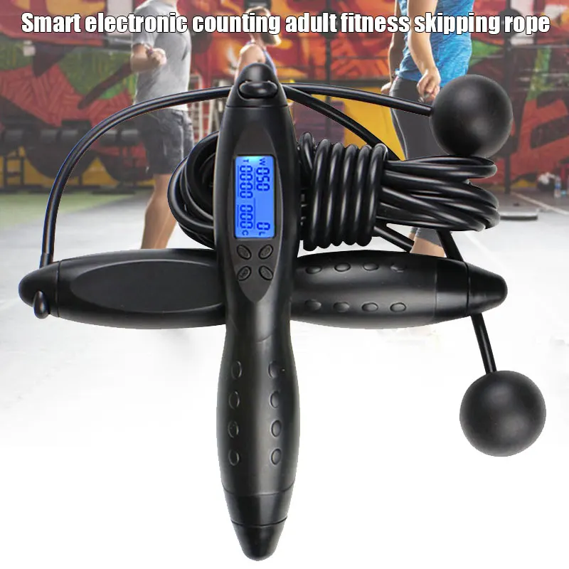 

Digital Jump Rope Counting Timekeeping Jumping Rope Calorie Counter for Indoor and Outdoor Fitness EIG88