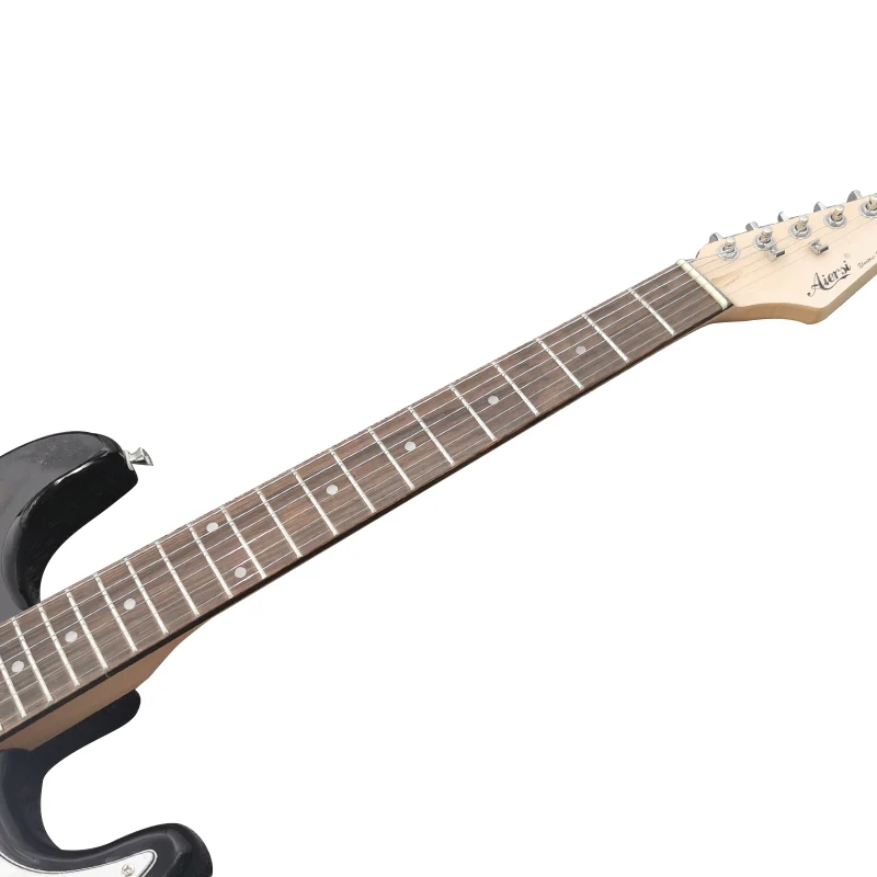 Электрогитара ST 6 струн красный черный зеленый цвет музыкальный инструмент |