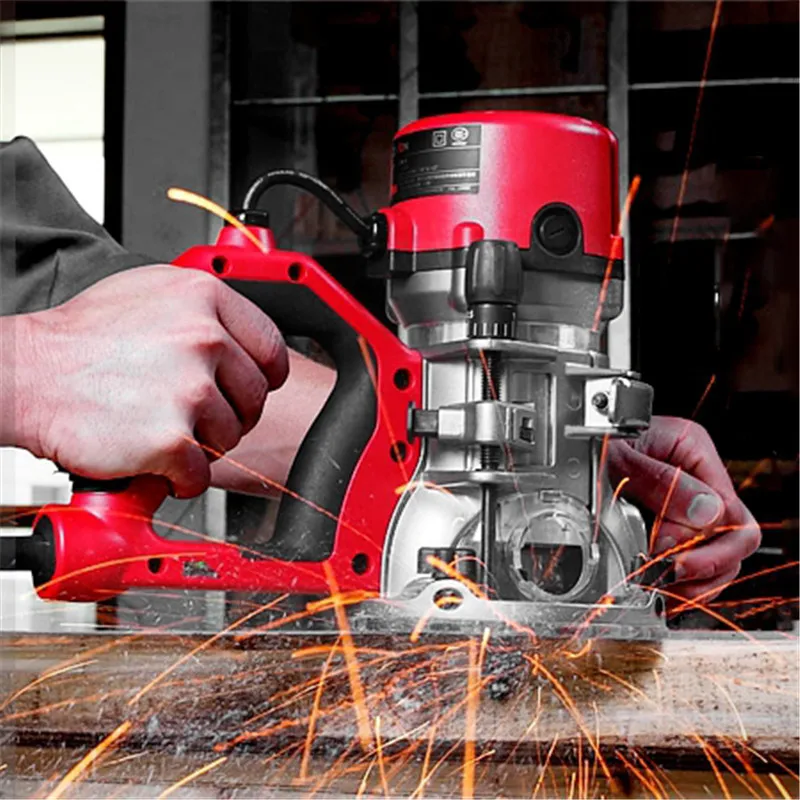

Engraving Machine Slotting Trimmer Electric Motor Wood 152 Mm 45 1300 Watts Normal 50 Hz Milling Woodworking Day Handle