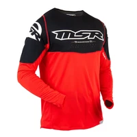 red spring and summer new long sleeved cycling jerseys mens casual outdoor sports off road motorcycle team uniforms