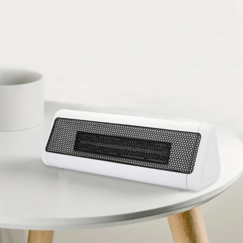 Портативный белый электрический обогреватель 300 Вт настольный мини для дома и