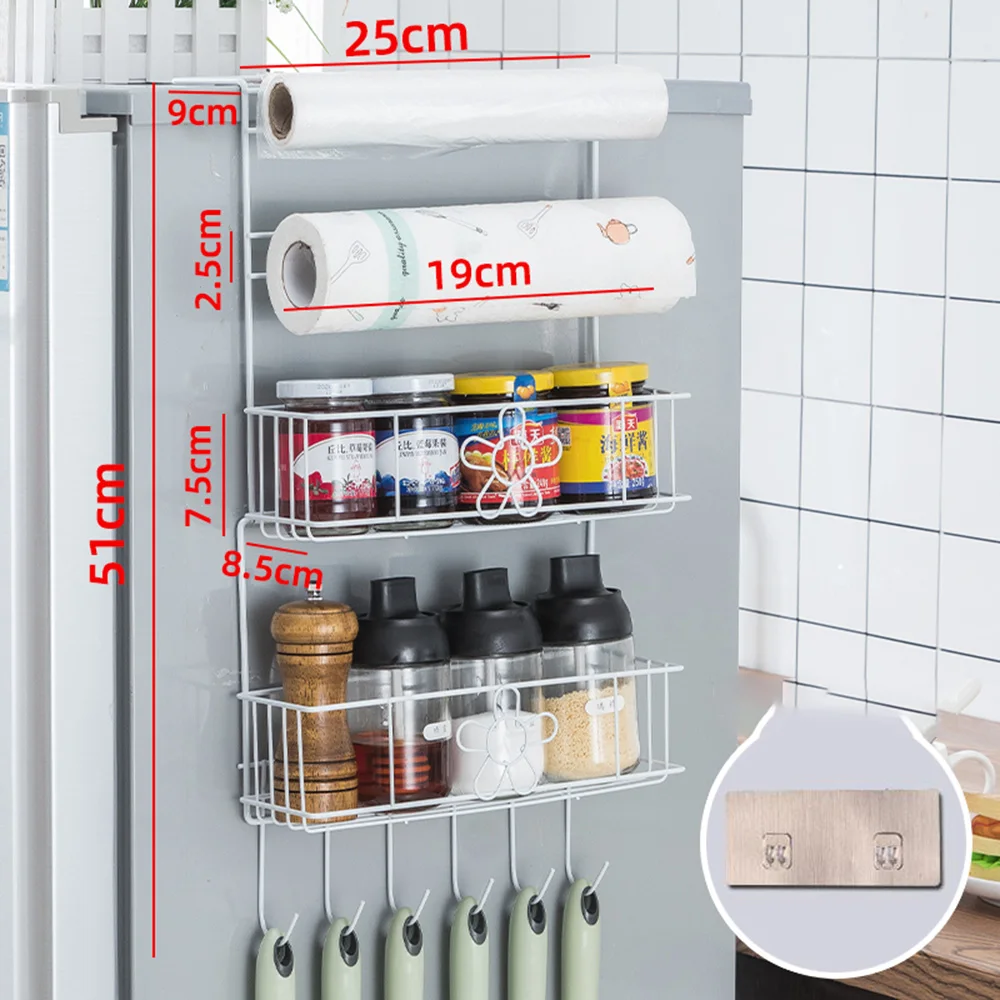 Боковые держатели для хранения в холодильнике стойки многоуровневые кухонные