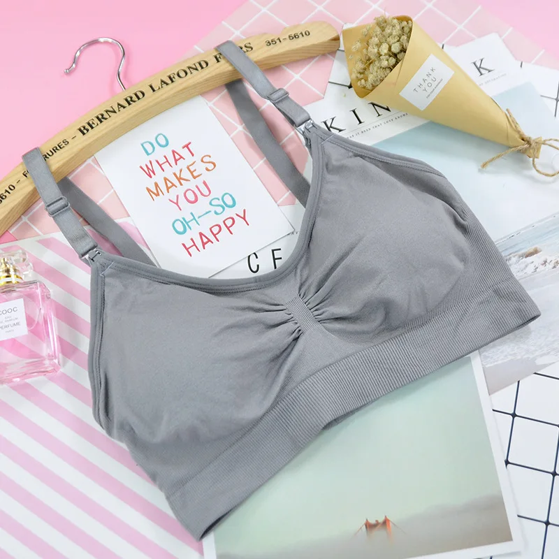 Классические хлопковые бюстгальтеры для кормящих матерей грудью без косточек