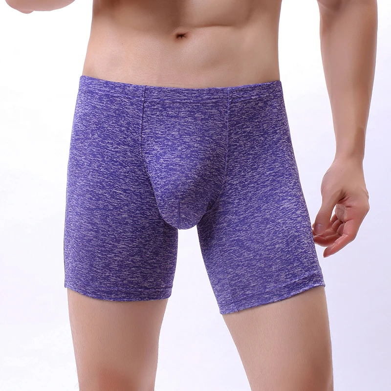 Мужские боксеры мужское нижнее белье бесшовные трусы сексуальные шорты с низкой