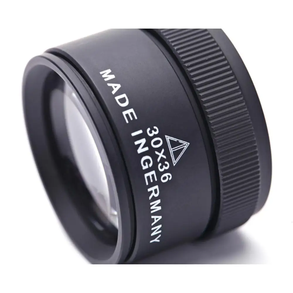 Увеличительное стекло 30 х36 мм оптическая линза лупа маленькая ручная Карманная