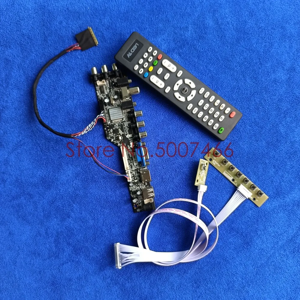 

Fit LTN156AT20/LTN156AT22/LTN156AT23 upgrade AV VGA USB DVB 3663 TV digital screen 1366*768 40 pin LVDS LCD drive board Kit
